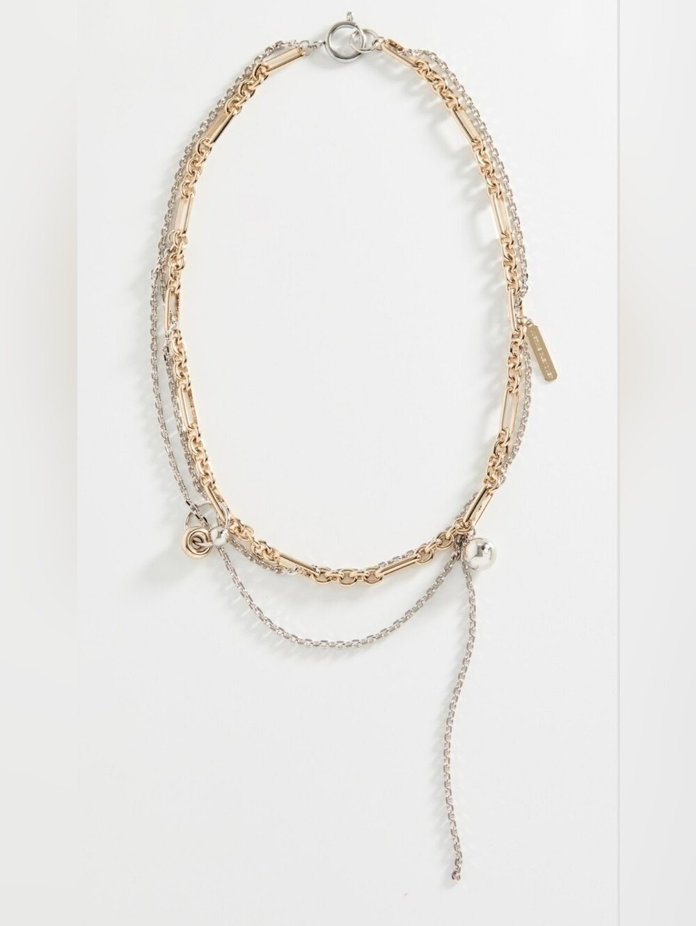 Justine Clenquet Rachel Necklace 24k Gold Plated, Charms & Chains, EUC With Box - Picture 6 of 9